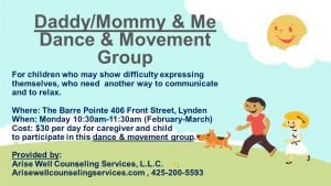 Lynden "Daddy/Mommy and Me" Therapeutic Dance/Movement Group @ The Barre Pointe