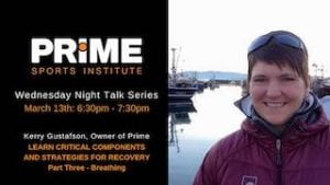 Strategies for Recovery with Kerry Gustafson @ Prime Sports Institute