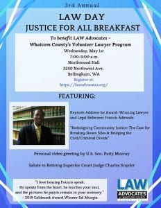 LAW Advocates 3rd Annual Law Day Breakfast @ Northwood Hall Event Center