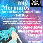 Kids Summer Camp.Mermaids and Pirates.2019
