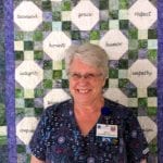 Betty with quilt