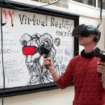 Zach Brown with VR goggles 2