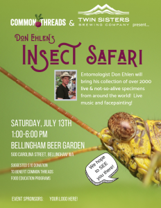 Common Threads Insect Safari @ Bellingham Beer Garden