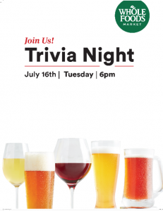 Trivia Night | Whole Foods Market @ WFM | Far North Lounge