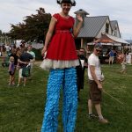lady on stilts