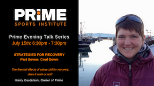 Strategies for Recovery with Kerry Gustafson @ Prime Sports Institute