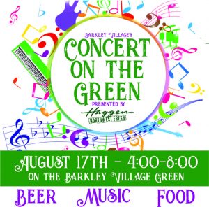 Barkley Village Concert On The Green benefiting Lydia Place @ Barkley Village Green