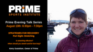 Strategies for Recovery with Kerry Gustafson @ Prime Sports Institute