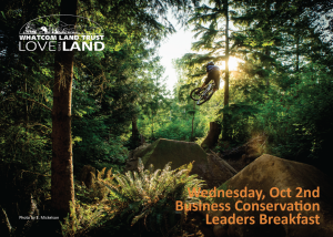 Whatcom Land Trust Business Conservation Leaders Breakfast @ Bellingham Yacht Club Marina Room
