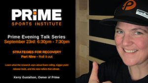 Strategies for Recovery with Kerry Gustafson @ Prime Sports Institute