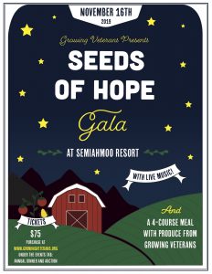 Growing Veterans Seeds of Hope Annual Gala @ Semiahmoo Resort & Spa