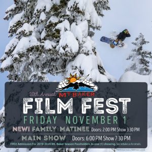 20th Mt. Baker Film & Art Festival @ Mount Baker Theatre