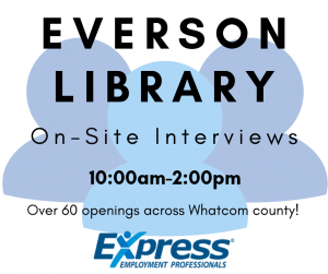 Hiring Event - Everson Library @ Everson Library