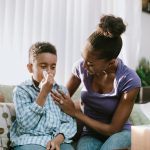 PeaceHealth Cold and Flu Mom Helping Child