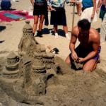 Carona-Beach-castle-and-man