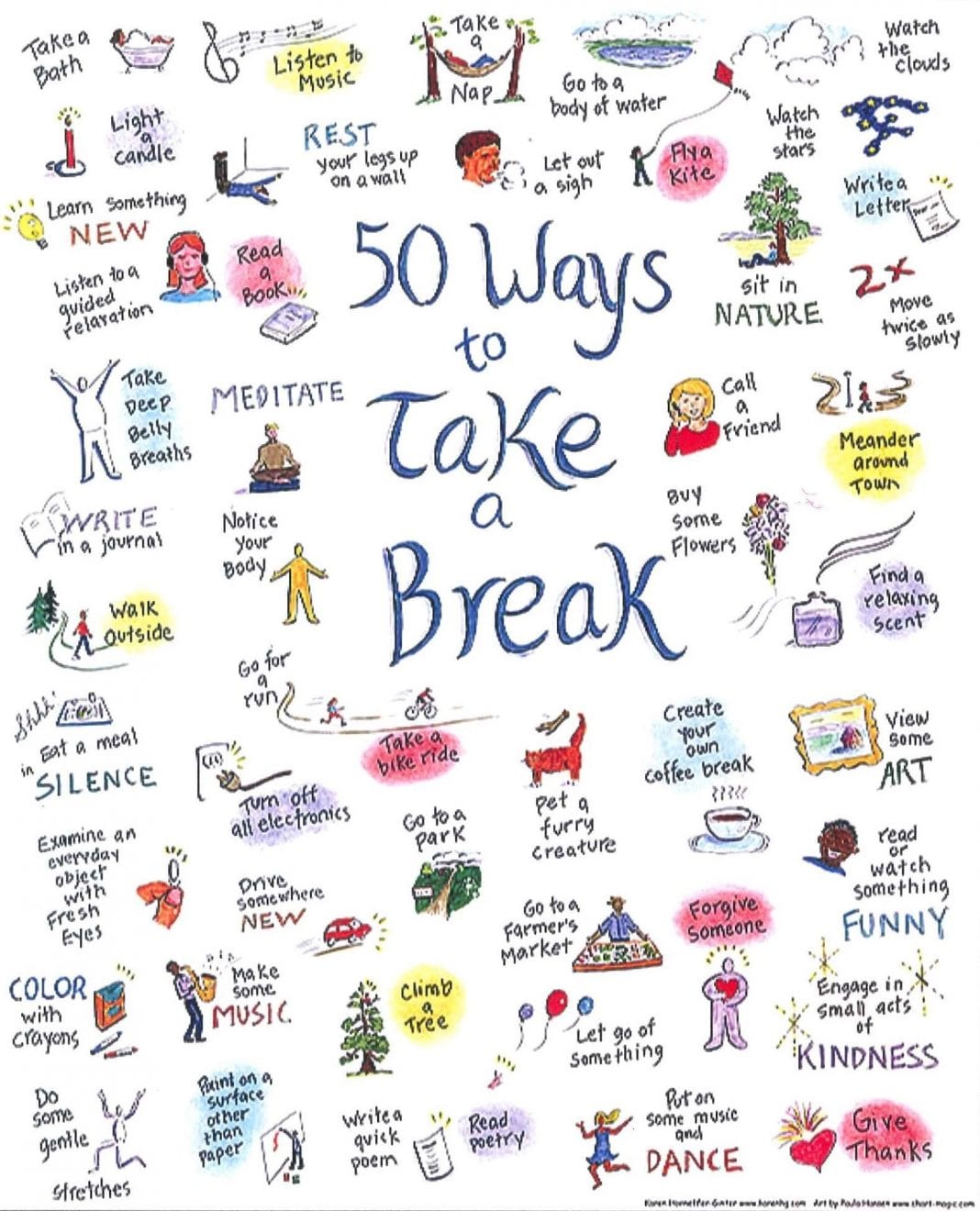 50 Ways To Take A Break Whatcomtalk