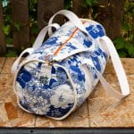 Gaudy-By-Nature-Blue-flower-Duffle-bag