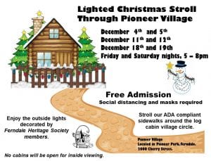 Lighted Christmas Stroll Through Pioneer Village @ Lighted Christmas Stroll Through Pioneer Village