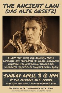 The Ancient Law with live original music performed by pianist Donald Sosin and violinist Alicia Svigals @ Pickford Film Center