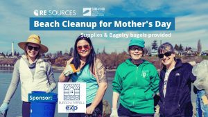 Mother's Day beach cleanup! @ Larrabee State Park