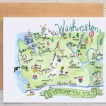 MaryGold Tales Washington Map Card