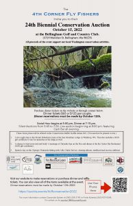 Fourth Corner Fly Fishers 2022 Conservation Auction @ Bellingham Golf & Country Club