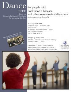 Dance for People with PD and other Neurological Disorders @ Firehouse Arts and Events Center