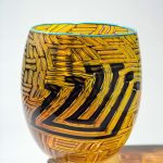 Dan Friday Blown Glass Fern Basket