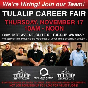 Tulalip Career Fair @ Tulalip Gaming Organization