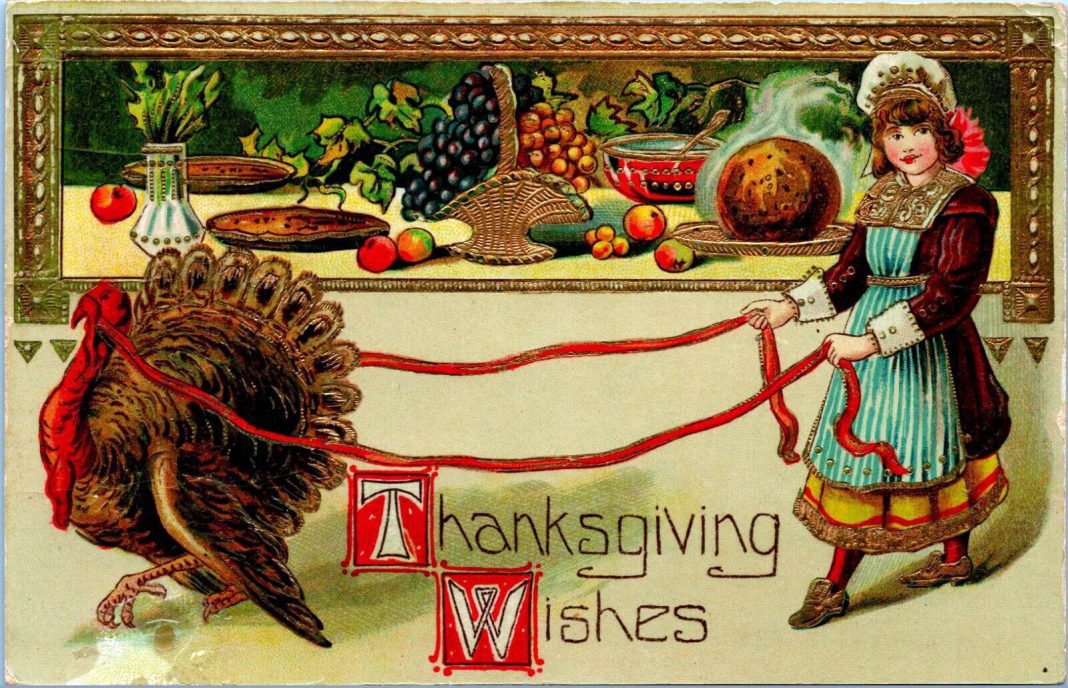 Thanksgiving window decoration