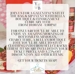 Galentine's Stuff the Bag & Sip @ Bella Boutique & Consignment