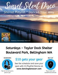 Sunset Silent Disco @ Taylor Dock Shelter, Boulevard Park