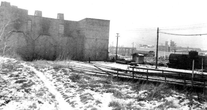 The story of a curse, placed upon Bellingham by buried Chinese miners, continued to circulate in local media and story-telling for decades after supposedly occurring. This Jack Carver photo is from a 1949 Bellingham Herald article.