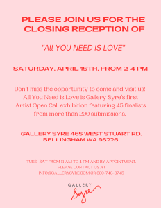 Closing Ceremony of All You Need is Love @ Gallery Syre