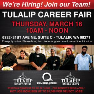 Tulalip Career Fair @ Tulalip Gaming Organization