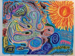 Intro to Intuitive Process Painting @ Online via ZOOM