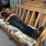 Cliff Parsons Pretending to take a nap Fresh FLair Furniture Artistry