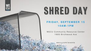 WECU Shred Day @ WECU Community Resource Center