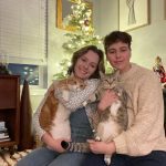 Schantell-Porter-with-husband-River-and-two-cats-Citrus-and-Momo