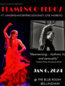Oleaje Flamenco & The Blue Room Present | Flamenco Feroz ft. singer, dancer and percussionist Jose Moreno of NYC @ The Blue Room