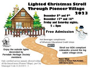 Lighted Christmas Stroll Through Pioneer Village @ Lighted Christmas Stroll Through Pioneer Village