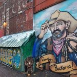 Horseshoe Cafe History Rowdy Buckaroo Mural 2023