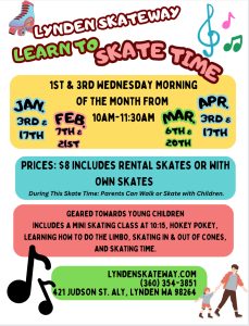 Learn to Skate time @ Lynden Skateway