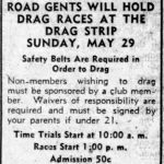 Bellingham Drag Strip Herald Ad May 1955