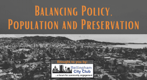 Balancing Policy, Population, and Preservation @ Bellingham Yacht Club