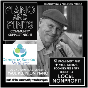 Piano & Pints: Community Support Night @ Boundary Bay Brewery
