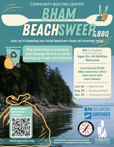 B-Ham Beach Sweep and BBQ @ Community Boating Center