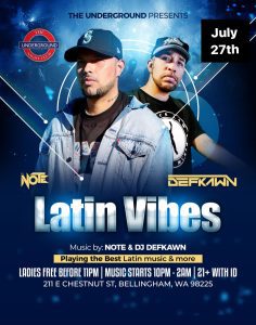 LATIN NIGHT WITH DJ NOTE @ Underground Nightclub