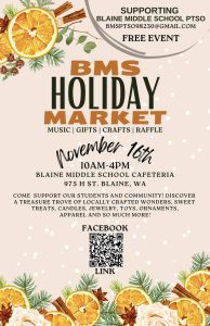 Blaine Middle School - Community Holiday Market @ Blaine Middle School Cafeteria