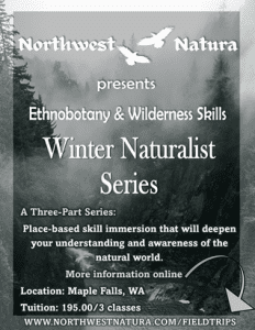 Winter Naturalist Series (Day 3 of 3): Ethnobotany & Wilderness Skills with Northwest Natura @ Northwest Natura private land